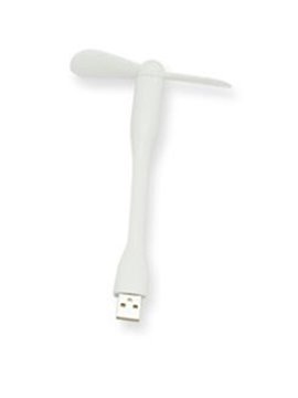 Ventilador Handy Practico Flexible 2 Aspas Entradas USB - Blanco