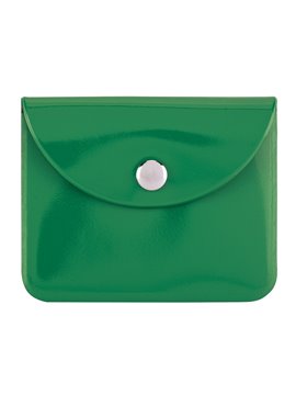 Mini Monedero En PVC Con Acabado Brillante Cierre Metalico - Verde
