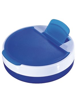 Pastillero Delta en Plastico con 4 Compartimientos de 7 Cm - Azul
