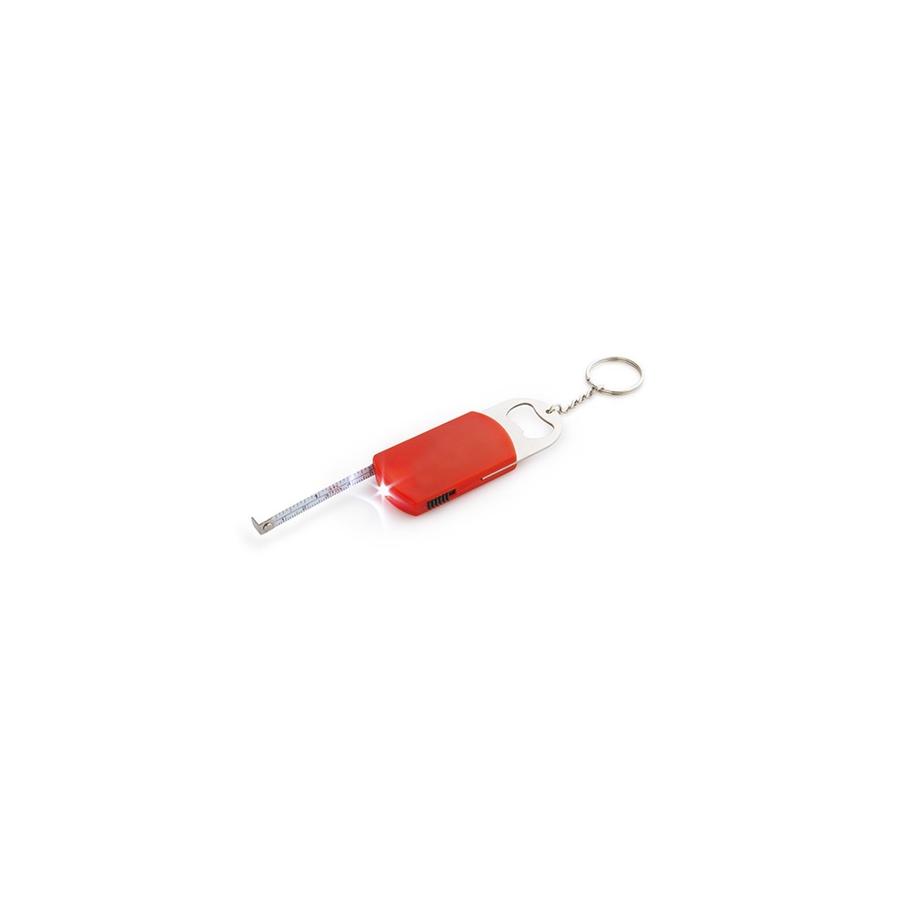 Cinta Metrica Destapador Linterna LED Opener 100 cm - Rojo