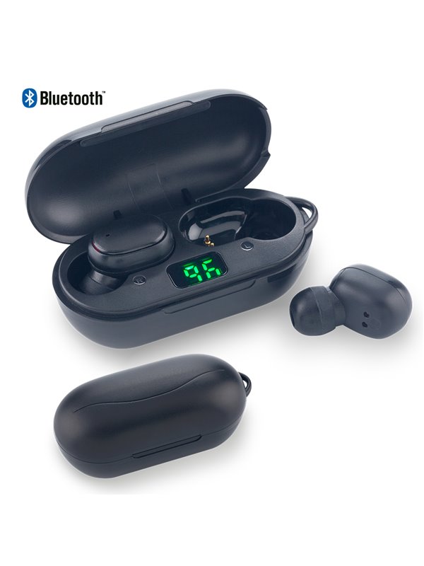 CPN-12169 Audifonos Inalambricos Bluetooth Big Display - Negro