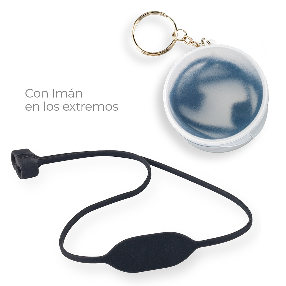 Accesorio En Silicona Para Gafas Y Audifonos - Negro